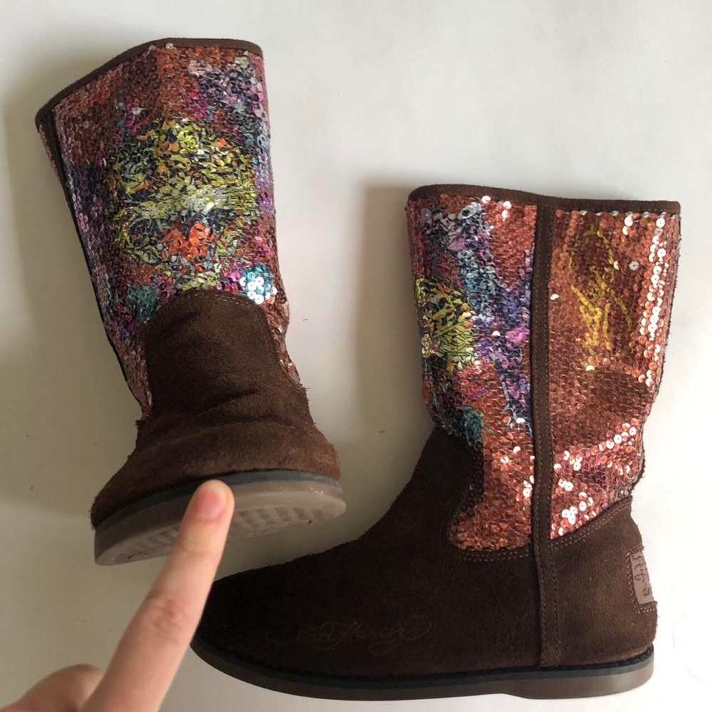 Y2K Ed Hardy Tiger Boots Women’s 7
